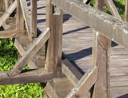 old wooden bridge photo