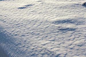 tierra cubierta de nieve foto