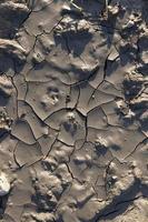 crack soil, close up photo