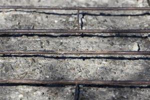 part of the reinforced concrete pedestrian road photo