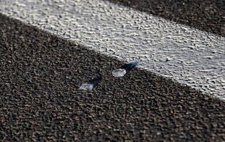 Broken glass, close up photo