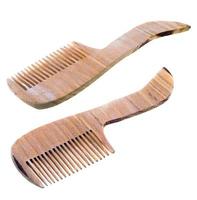 wooden hairbrushes  close up photo