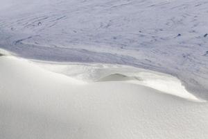 nieve fría, primer plano foto