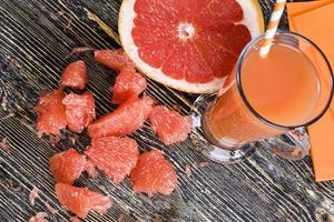 grapefruit juice, close up photo
