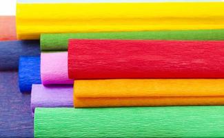 crepe paper - the multi-colored crepe paper put together photo
