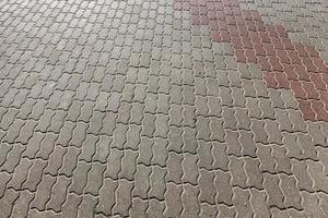 concrete tiles of two colors photo
