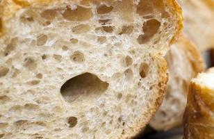 real bread, close up photo