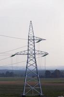 High-voltage power poles photo