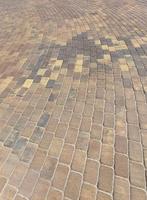 road made of modern tiles photo