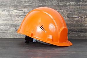 casco protector de construcción de plástico foto