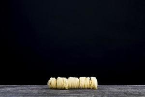 raw pasta, close up photo