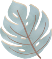 watercolor leaf abstract png