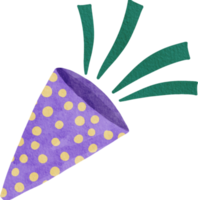 Confetti and Party Popper png