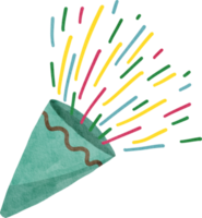 Confetti and Party Popper png