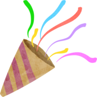 Confetti and Party Popper png