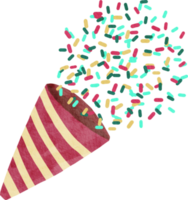 confettis et popper de fête