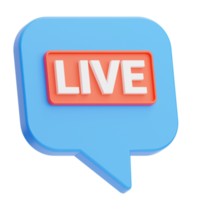 live chat illustration 3d png