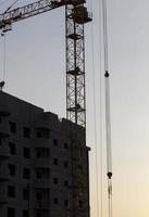 construction of a new multi storey residential building photo