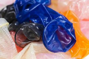 different colored condoms photo