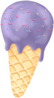 helado de taro con toppings png