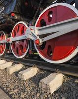 old steam locomotive close up photo