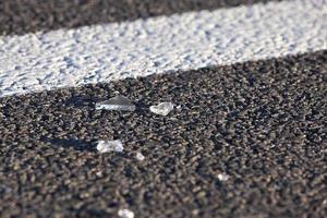 glass on the pavement photo