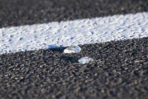 glass on the pavement photo