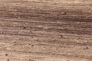 plowed for crop land photo