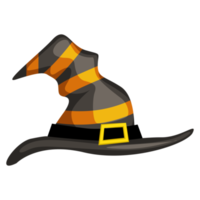 tecknad halloween hatt. halloween symbol. png