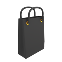 Ecommerce icon empty shopping bags 3d illustration png