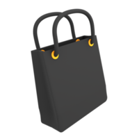 ilustração 3d de sacos de compras de retângulo de ícone de comércio eletrônico png