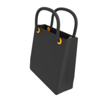 Ecommerce icon rectangle shopping bags 3d illustration png