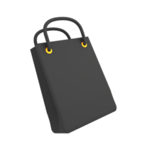 icono de comercio electrónico bolsas de compras vacías ilustración 3d png