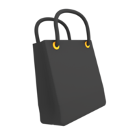 E-Commerce-Symbol Rechteck Einkaufstaschen 3D-Illustration png