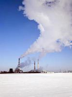 Chemical plant ,  winter season. photo