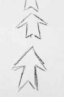 arrows drawn in pencil photo