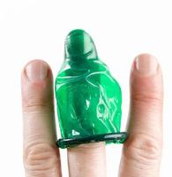 high quality green latex condom photo