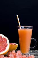 grapefruit juice, close up photo