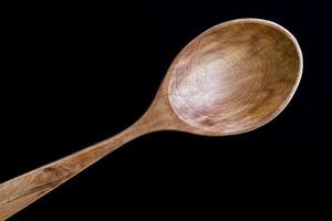 wooden spoons, close up photo