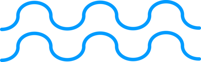 illustrazione del disegno vettoriale d'onda isolata su sfondo bianco png