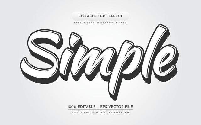 Simple 3D Editable Text Effect