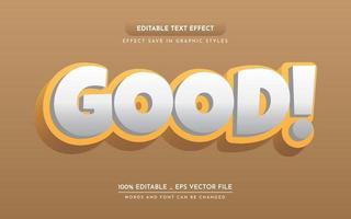 buen efecto de texto editable en 3d vector