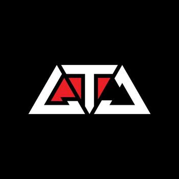 LTJ triangle letter logo design with triangle shape. LTJ triangle logo design monogram. LTJ triangle vector logo template with red color. LTJ triangular logo Simple, Elegant, and Luxurious Logo. LTJ