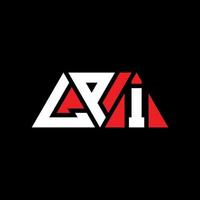 LPI triangle letter logo design with triangle shape. LPI triangle logo design monogram. LPI triangle vector logo template with red color. LPI triangular logo Simple, Elegant, and Luxurious Logo. LPI