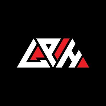 LPH triangle letter logo design with triangle shape. LPH triangle logo design monogram. LPH triangle vector logo template with red color. LPH triangular logo Simple, Elegant, and Luxurious Logo. LPH