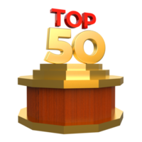 Top 50 3D-Rendering mit Gold- und Holztextur png