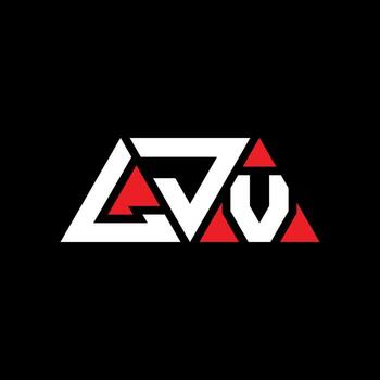LJV triangle letter logo design with triangle shape. LJV triangle logo design monogram. LJV triangle vector logo template with red color. LJV triangular logo Simple, Elegant, and Luxurious Logo. LJV