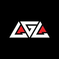 LGL triangle letter logo design with triangle shape. LGL triangle logo design monogram. LGL triangle vector logo template with red color. LGL triangular logo Simple, Elegant, and Luxurious Logo. LGL