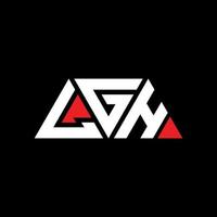LGH triangle letter logo design with triangle shape. LGH triangle logo design monogram. LGH triangle vector logo template with red color. LGH triangular logo Simple, Elegant, and Luxurious Logo. LGH