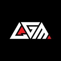 LGM triangle letter logo design with triangle shape. LGM triangle logo design monogram. LGM triangle vector logo template with red color. LGM triangular logo Simple, Elegant, and Luxurious Logo. LGM